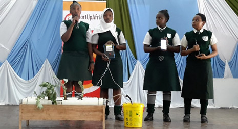 Students participating at an innovation competition, Taita Taveta University. Event co-sponsored by Agatha Mawondo Foundation